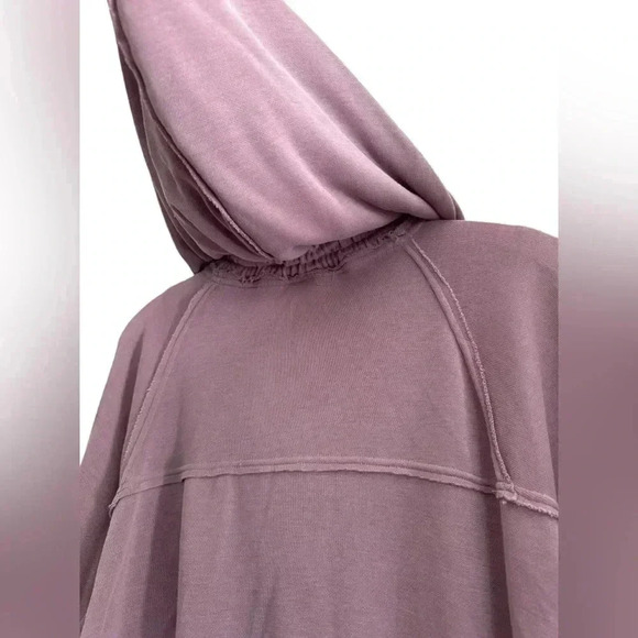 Free People Movement Trekking Out Full Zip Hoodie Sweatshirt, Mauve Pink - M - Picture 9 of 16
